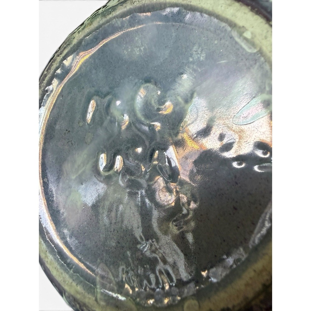 McCoy Cascade Vase Purple Marbled Iridescent Pearl Glaze 9" VTG 1960s MCM - Picture 14 of 14